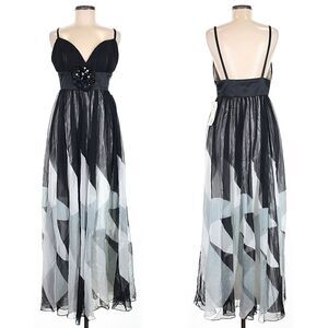 NWT Vintage Y2K Aspeed Prom Gown Maxi Dress Beaded Size Medium
